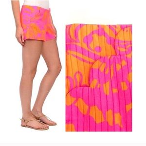 Pink + Orange Lilly Pulitzer Shorts scallop pocket